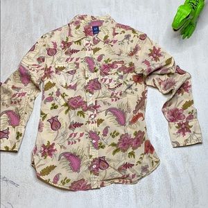 Bundle only GAP Floral Snap Button Blouse